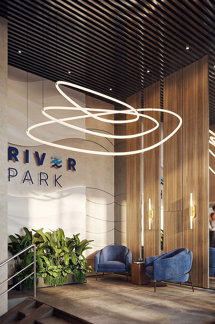 МОП ЛОББИ И РЕЦЕПЦИЯ ЖК RIVER PARK BAZA ЕКБ 2023